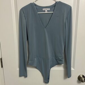 Women's Blue Bodysuit Top